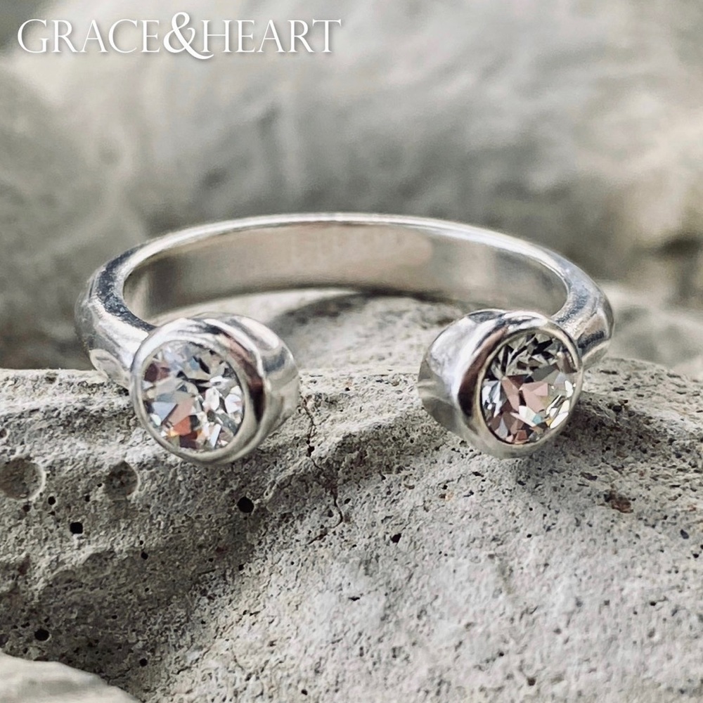 Grace & Heart G&H SEE RING Size 8 .925 STERLING SILVER Brand New ARTISAN Jewelry